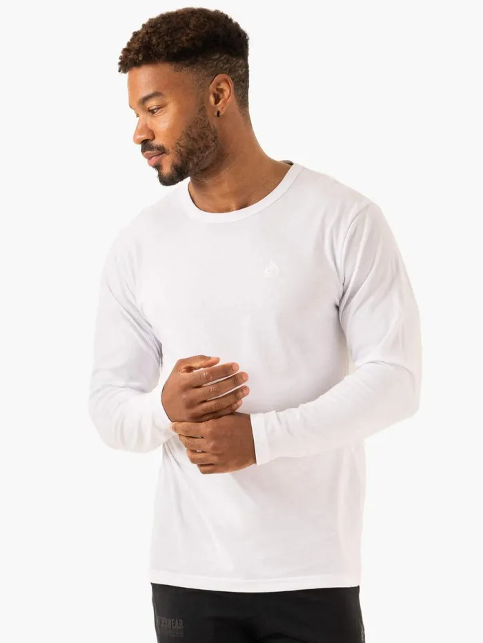 TShirts Mens Ryderwear Lift Long Sleeve TShirt White