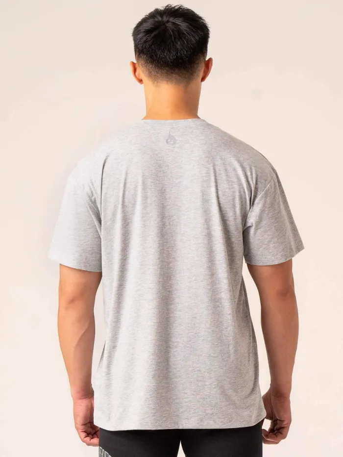 TShirts Mens Ryderwear Men039s Collegiate TShirt Grey Marl