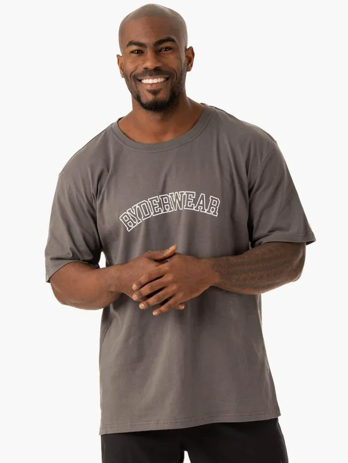 TShirts Mens Ryderwear Oversized TShirt Charcoal