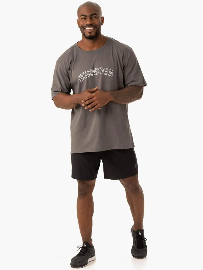 TShirts Mens Ryderwear Oversized TShirt Charcoal