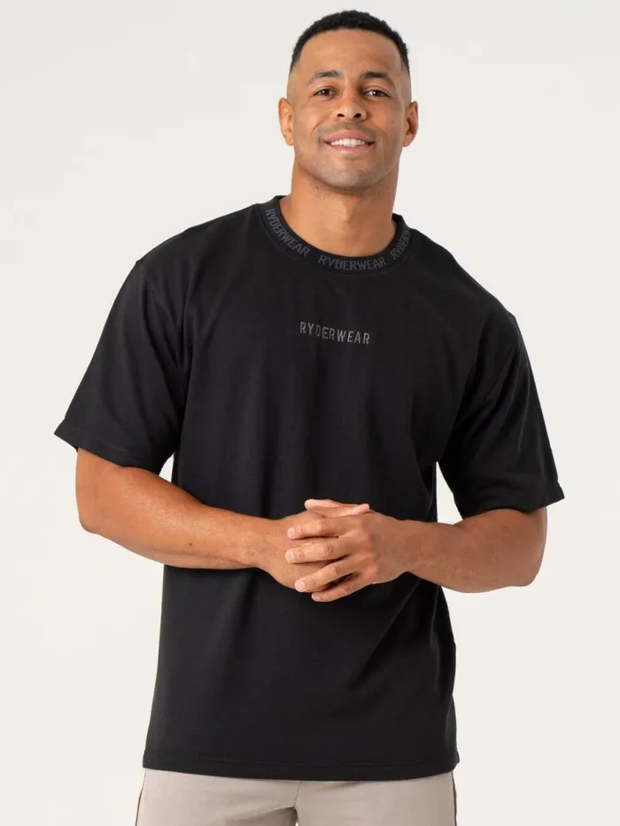 TShirts Mens Ryderwear Pursuit Fleece TShirt Black