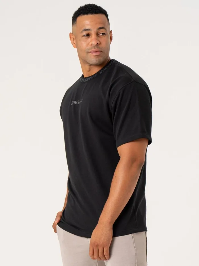 TShirts Mens Ryderwear Pursuit Fleece TShirt Black