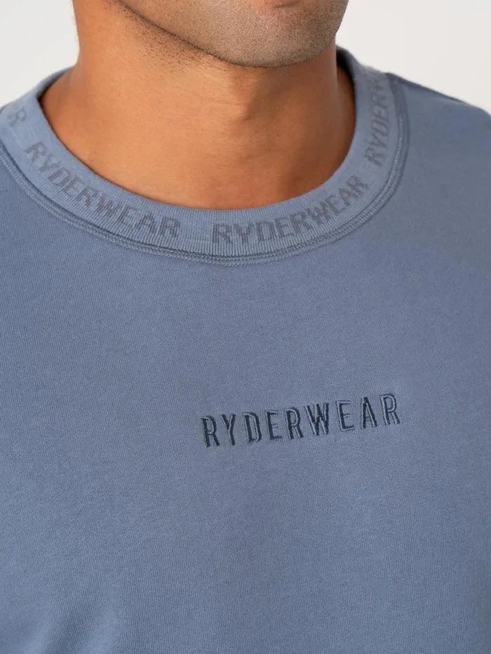 TShirts Mens Ryderwear Pursuit Fleece TShirt Denim Blue