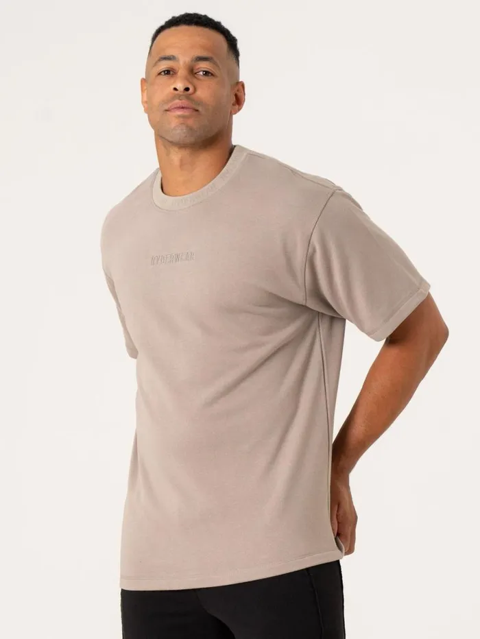 TShirts Mens Ryderwear Pursuit Fleece TShirt Taupe
