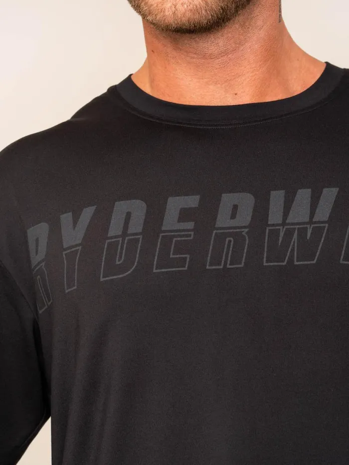 TShirts Mens Ryderwear Soft Tech Oversized TShirt Black