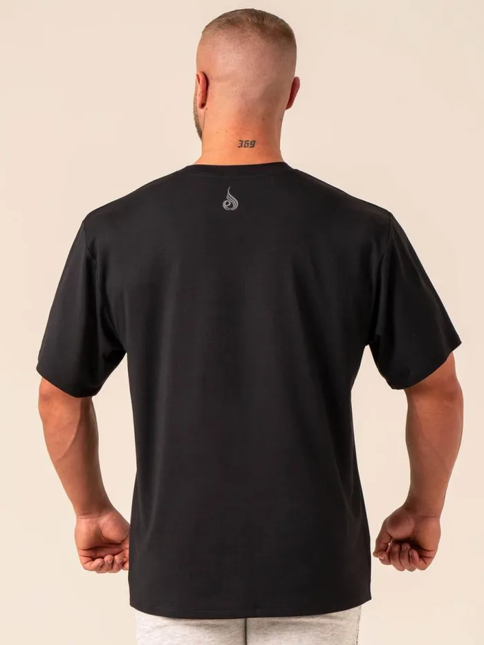 TShirts Mens Ryderwear Soft Tech Oversized TShirt Black