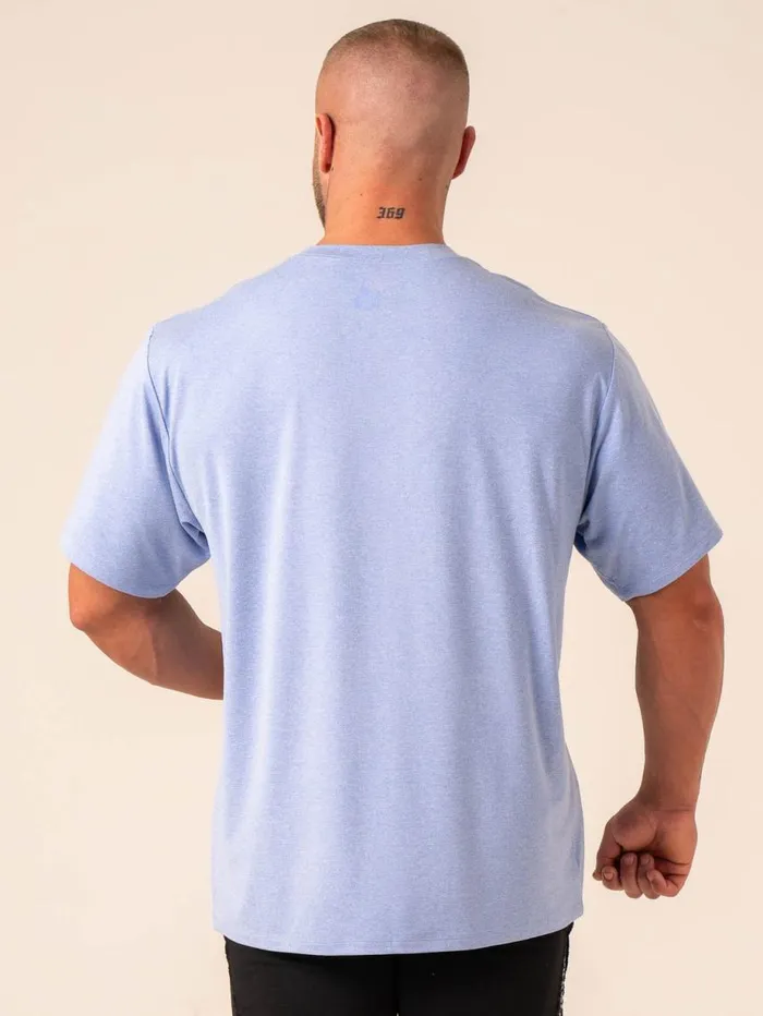 TShirts Mens Ryderwear Soft Tech Oversized TShirt Blue Marl