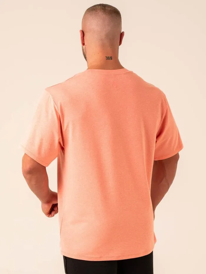 TShirts Mens Ryderwear Soft Tech Oversized TShirt Coral Marl