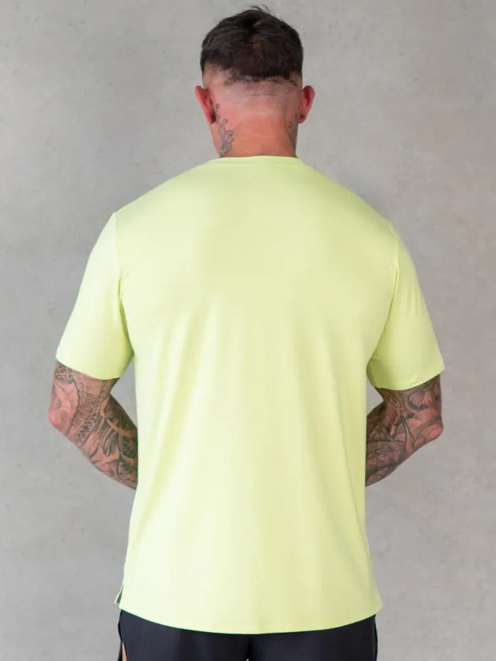 TShirts Mens Ryderwear Soft Tech TShirt Lime Marl