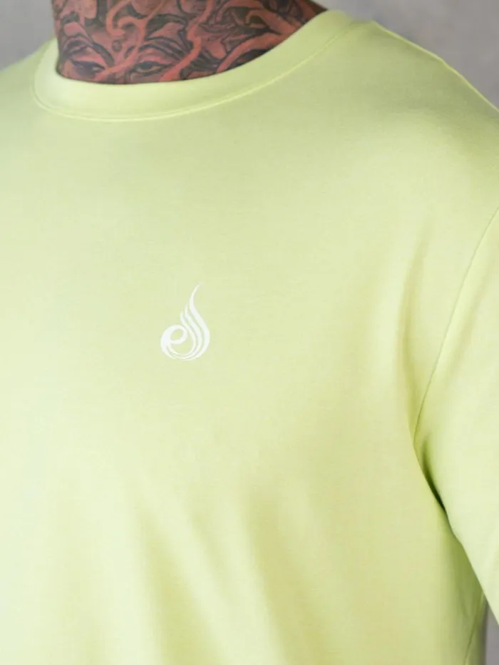 TShirts Mens Ryderwear Soft Tech TShirt Lime Marl