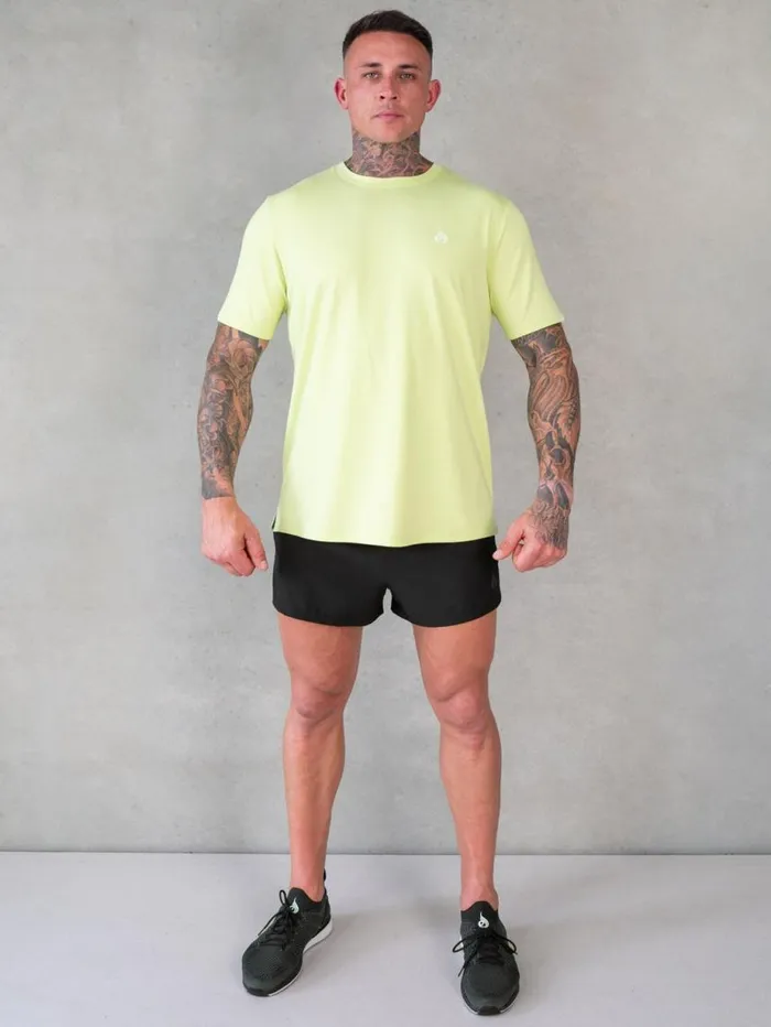 TShirts Mens Ryderwear Soft Tech TShirt Lime Marl