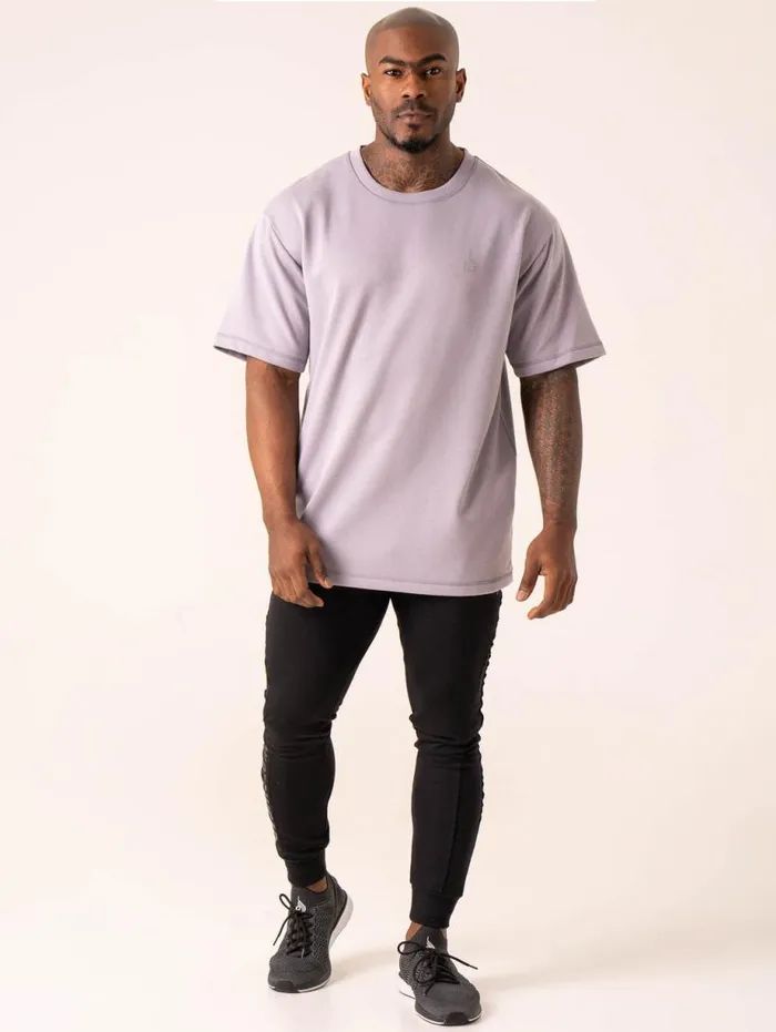 TShirts Mens Ryderwear Throwback Oversized Fleece TShirt Lavender