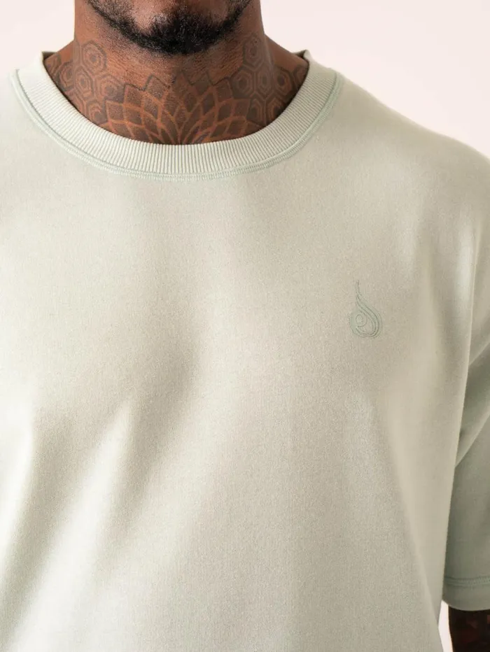 TShirts Mens Ryderwear Throwback Oversized Fleece TShirt Seafoam