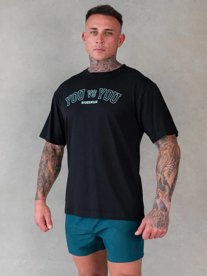 TShirts Mens Ryderwear You Vs You Oversized TShirt Black