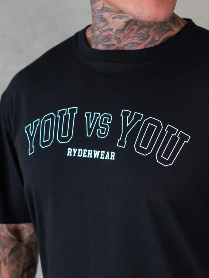 TShirts Mens Ryderwear You Vs You Oversized TShirt Black