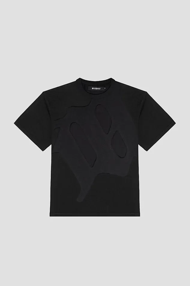 TShirts WomenMen MISBHV Mega M TShirt Washed Black