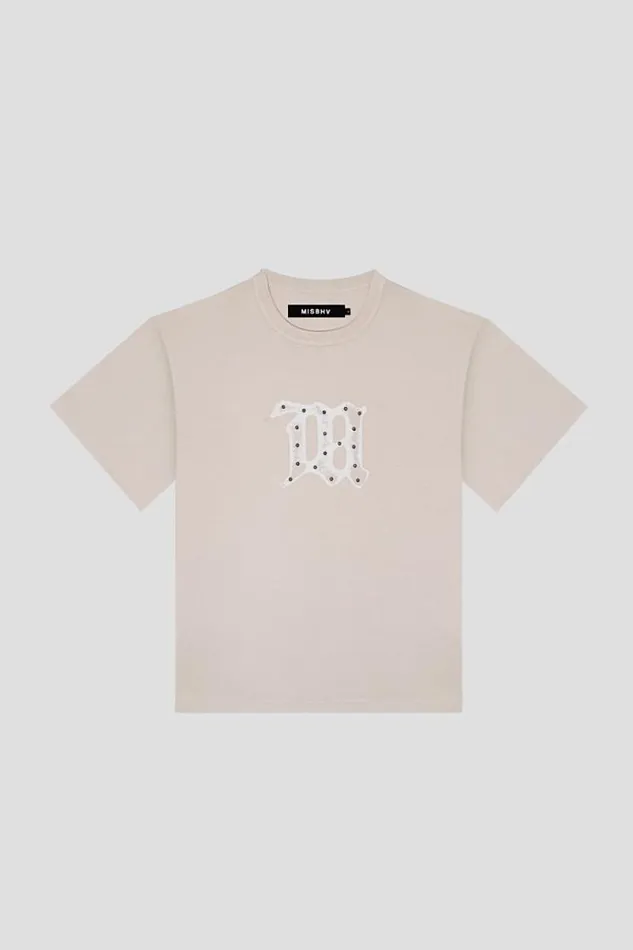 TShirts WomenMen MISBHV Signature TShirt Beige