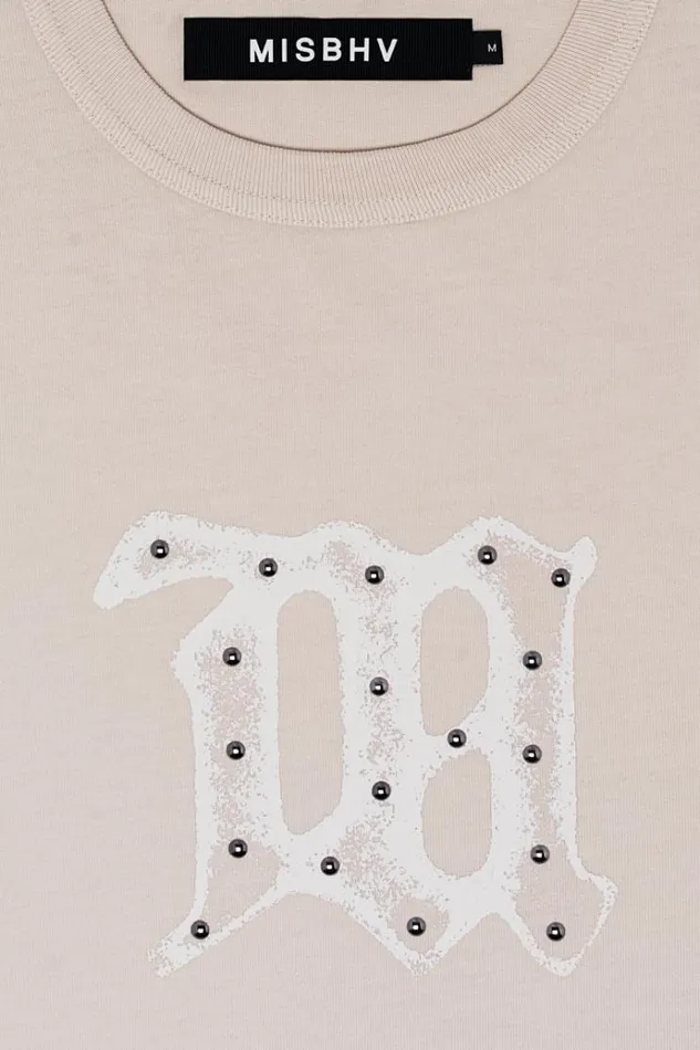 TShirts WomenMen MISBHV Signature TShirt Beige