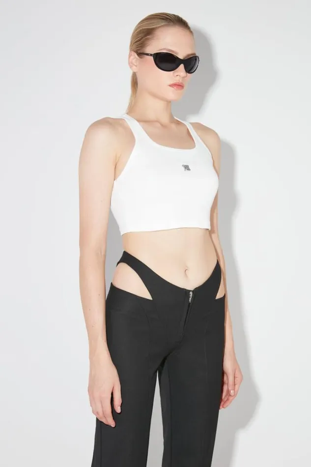 TShirts Women MISBHV Cropped M Tank Top White