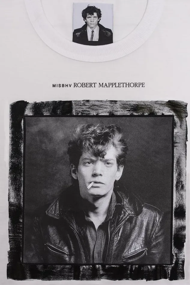 TShirts Women MISBHV Self Portrait 1980 Robert Mapplethorpe TShirt White