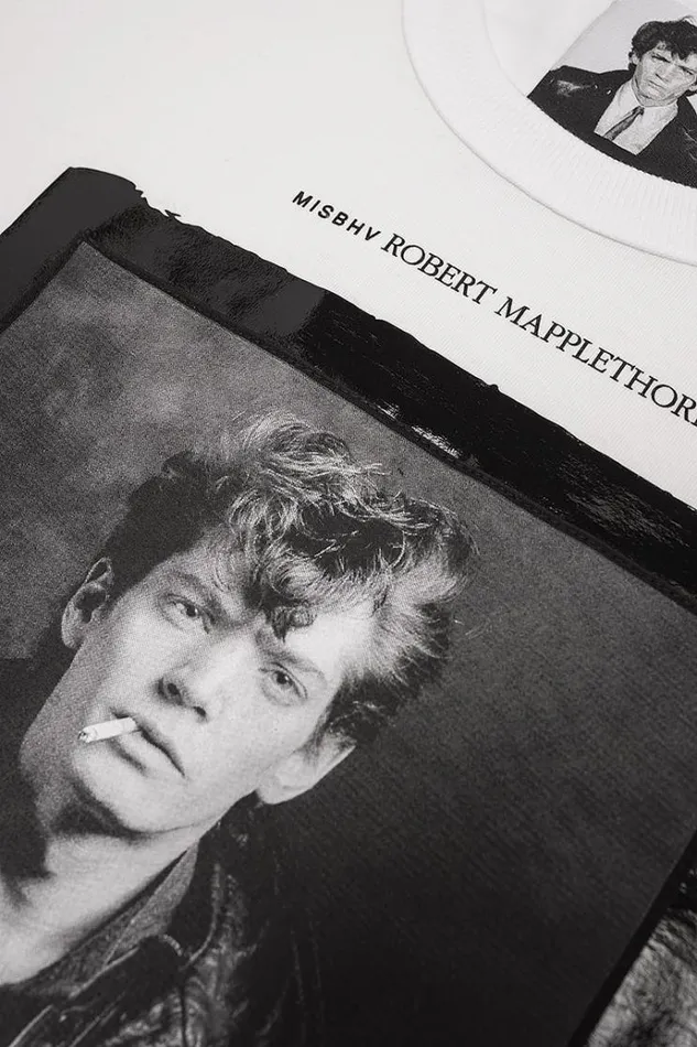 TShirts Women MISBHV Self Portrait 1980 Robert Mapplethorpe TShirt White