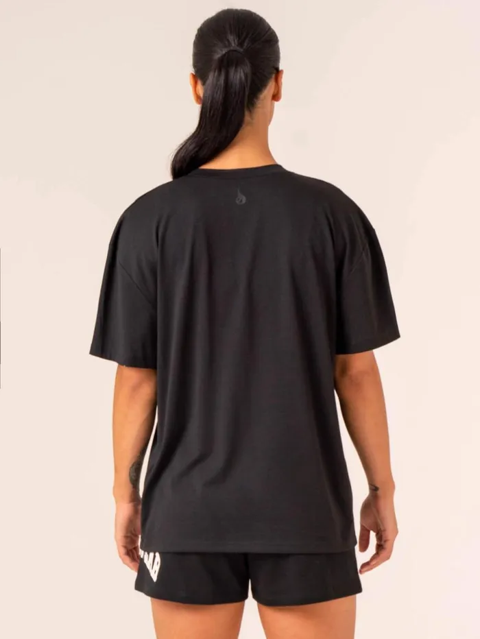 TShirts Womens Ryderwear Collegiate TShirt Black
