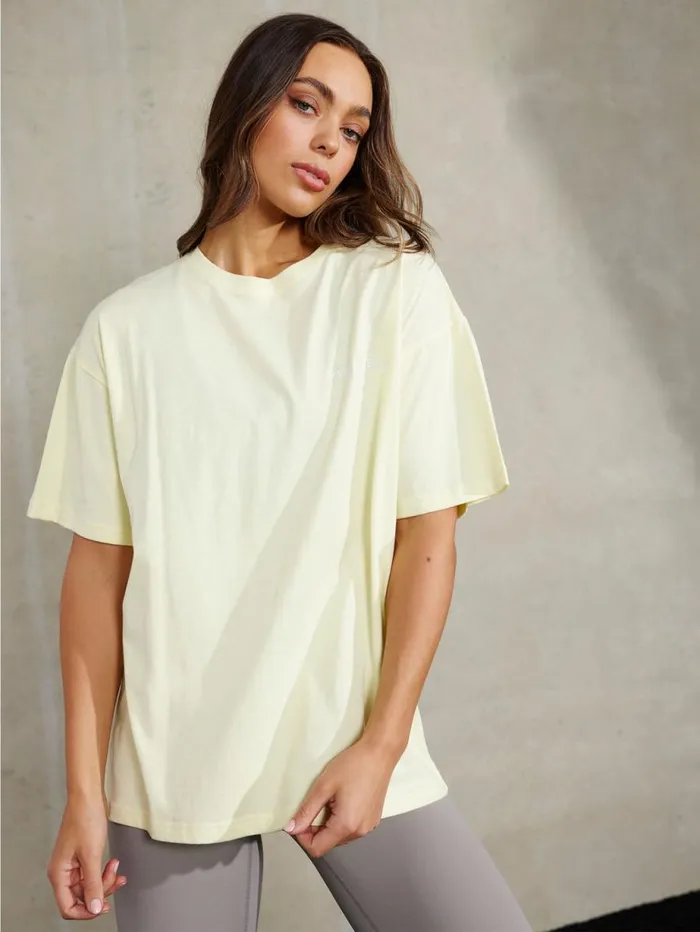 TShirts Womens Ryderwear Embody Oversized TShirt Lemon