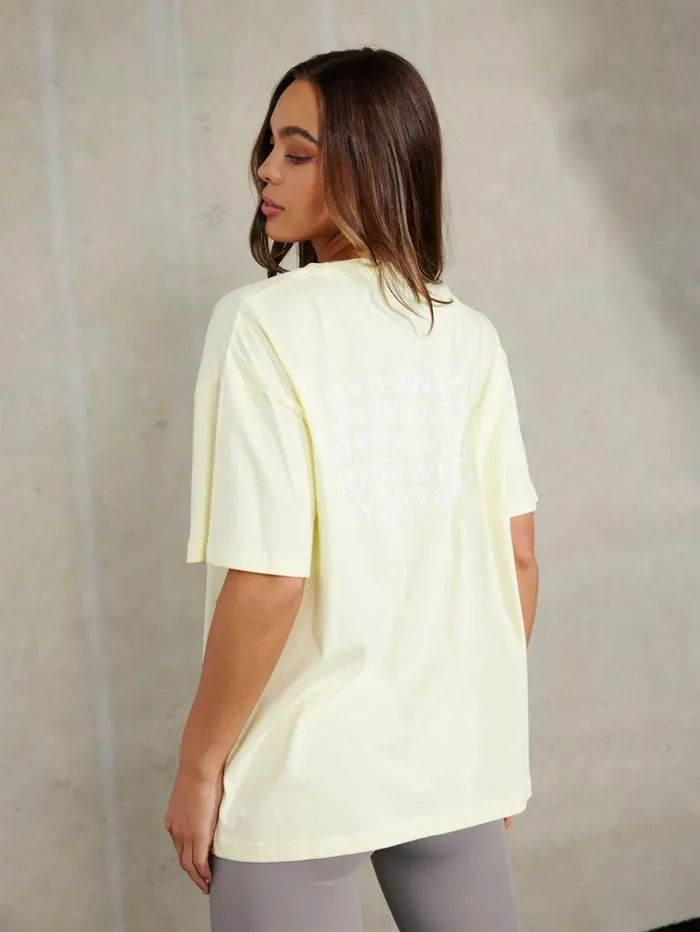 TShirts Womens Ryderwear Embody Oversized TShirt Lemon