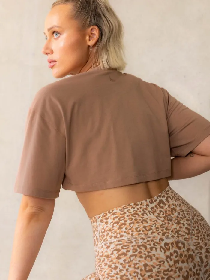 TShirts Womens Ryderwear Empower Tee Mocha