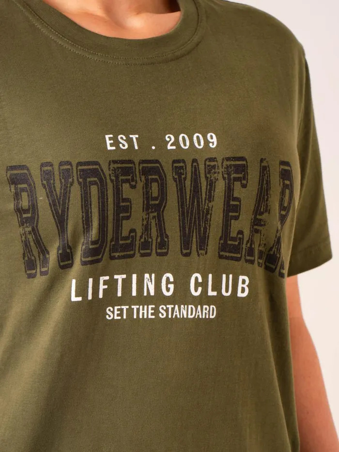 TShirts Womens Ryderwear Grit Oversized TShirt Olive