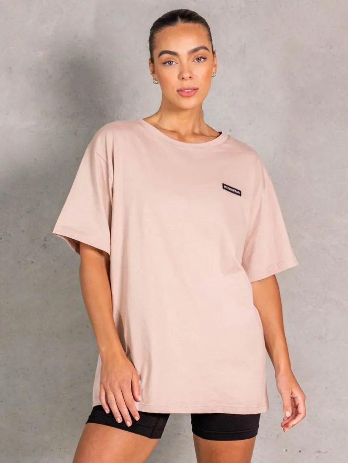 TShirts Womens Ryderwear NRG Oversized TShirt Biscotti