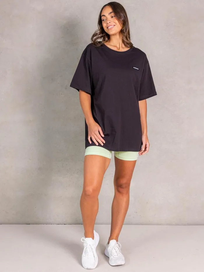 TShirts Womens Ryderwear NRG Oversized TShirt Faded Black