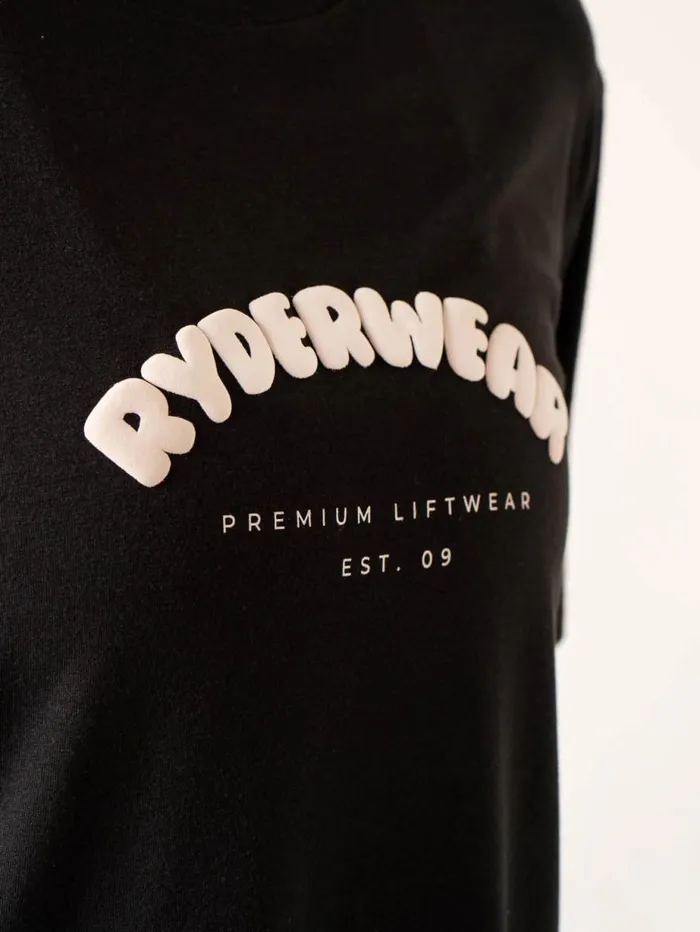 TShirts Womens Ryderwear Off Side Longline TShirt Black