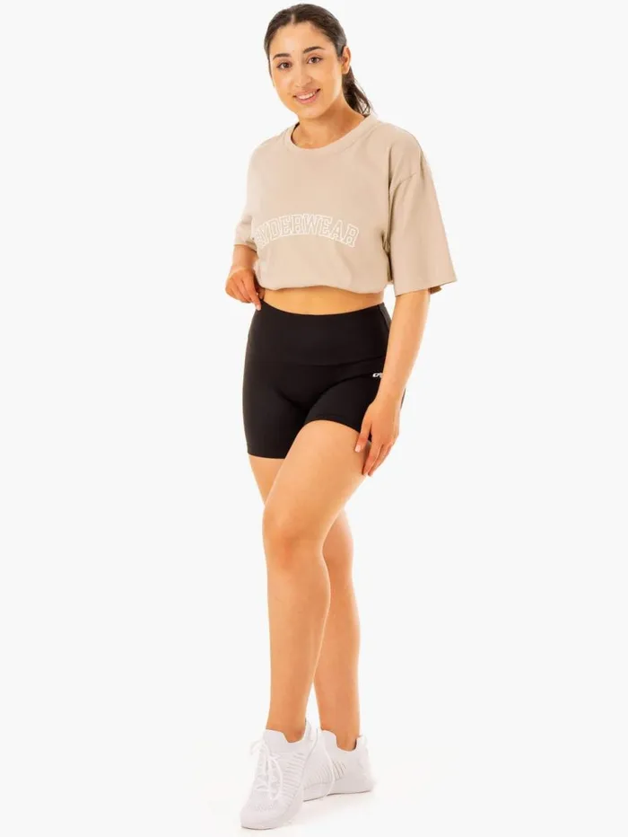 TShirts Womens Ryderwear Oversized TShirt Sandstone