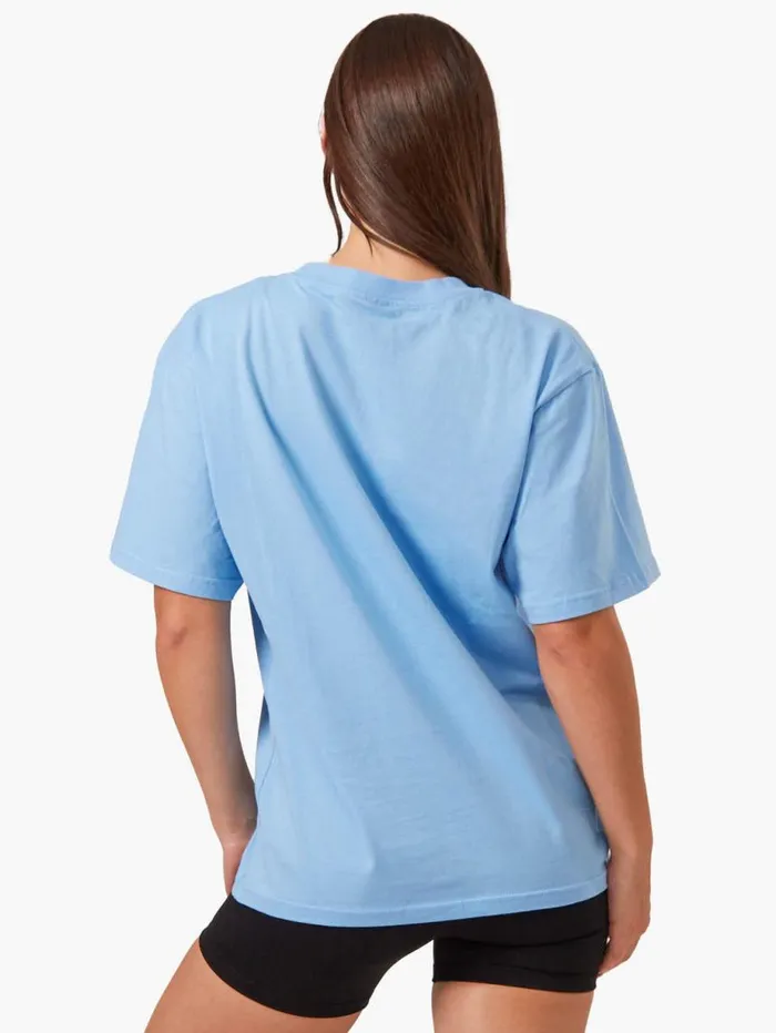 TShirts Womens Ryderwear Oversized TShirt Sky Blue