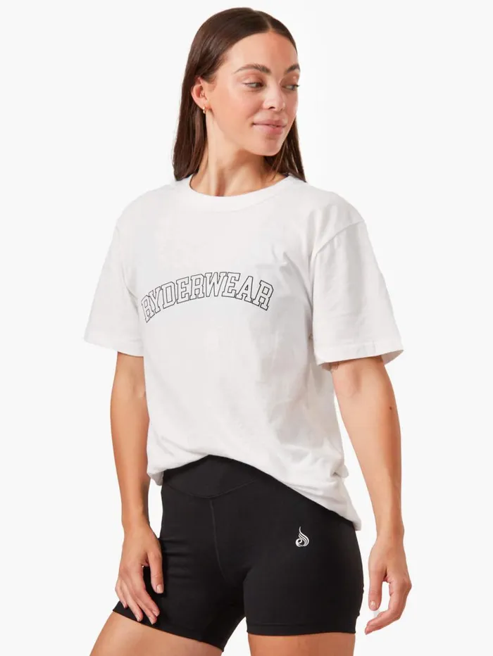 TShirts Womens Ryderwear Oversized TShirt White