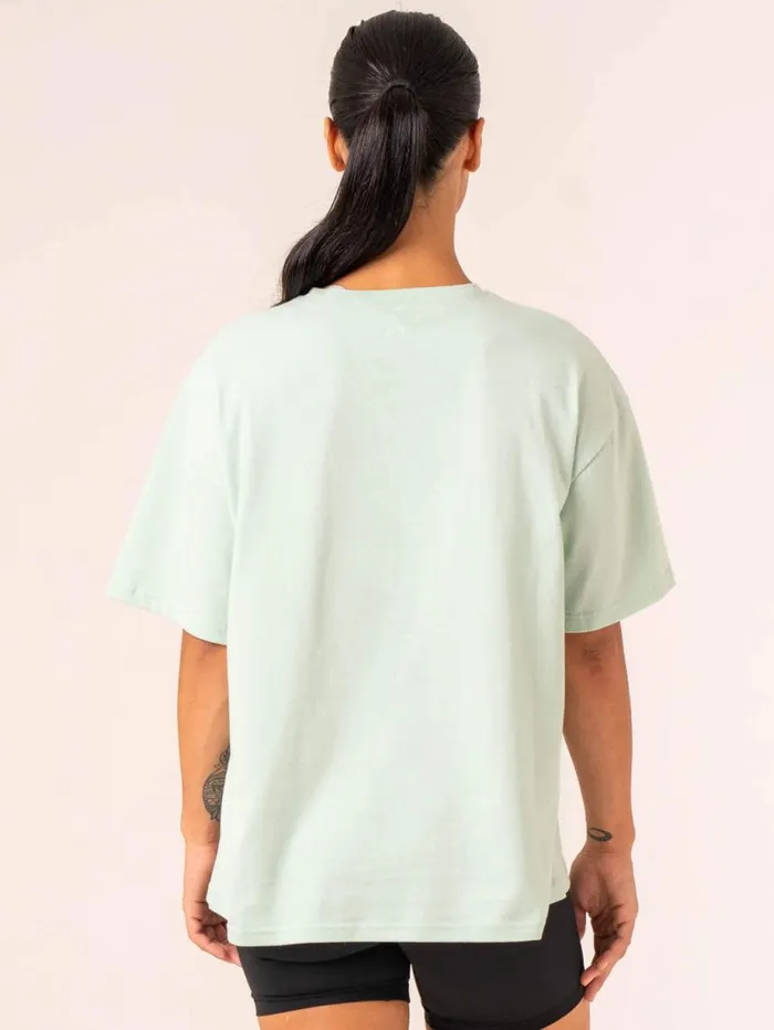 TShirts Womens Ryderwear Retro Oversized TShirt Mint