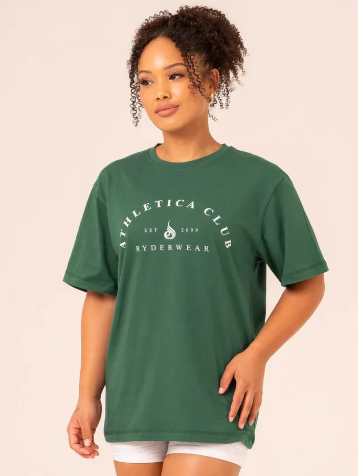 TShirts Womens Ryderwear Tempo Oversized TShirt College Green