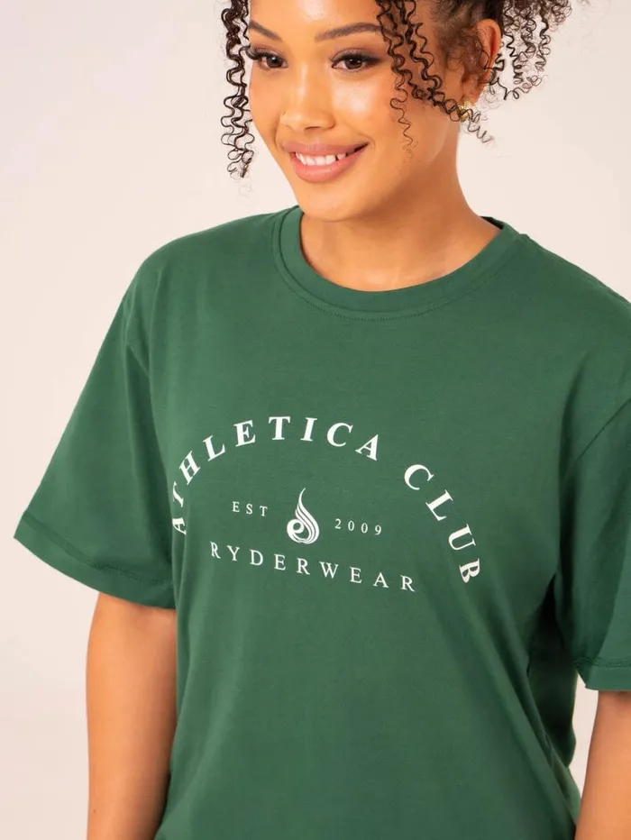 TShirts Womens Ryderwear Tempo Oversized TShirt College Green