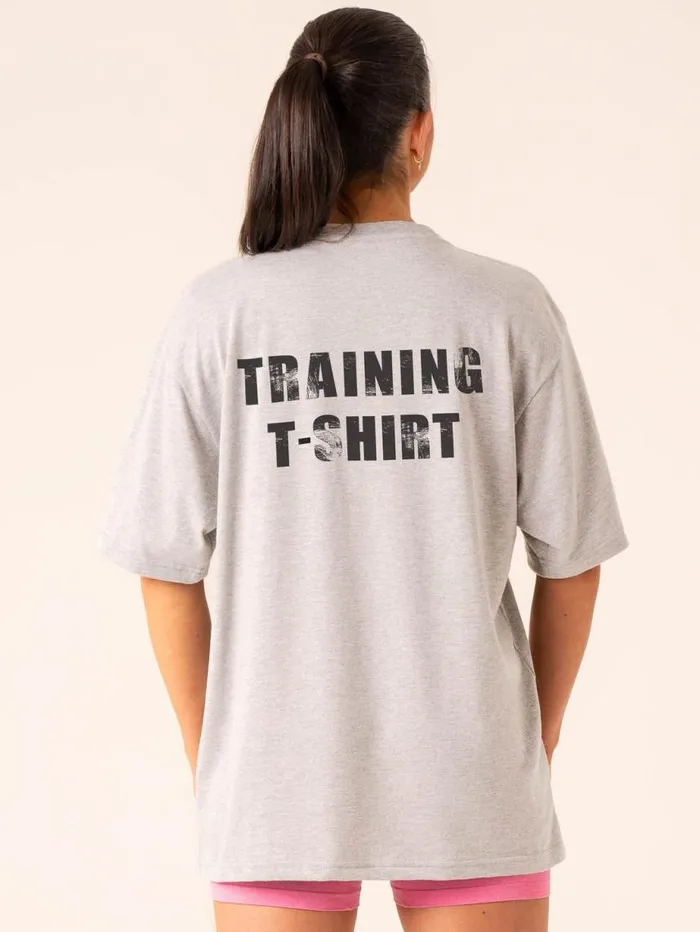 TShirts Womens Ryderwear Training TShirt Snow Marl
