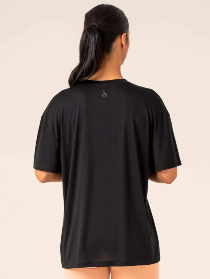 TShirts Womens Ryderwear Unstoppable Oversized TShirt Black