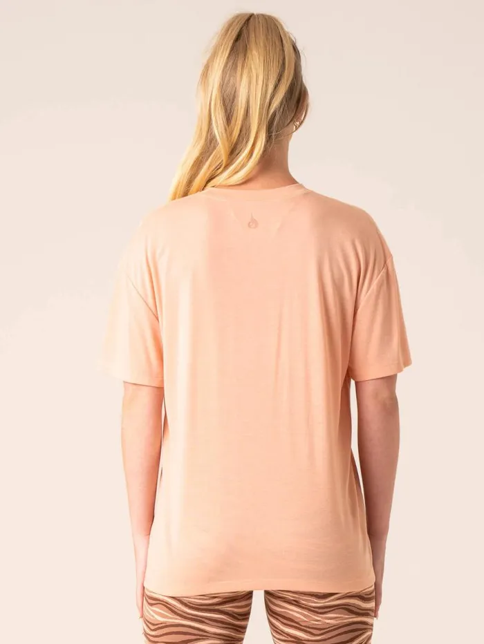 TShirts Womens Ryderwear Unstoppable Oversized TShirt Peach