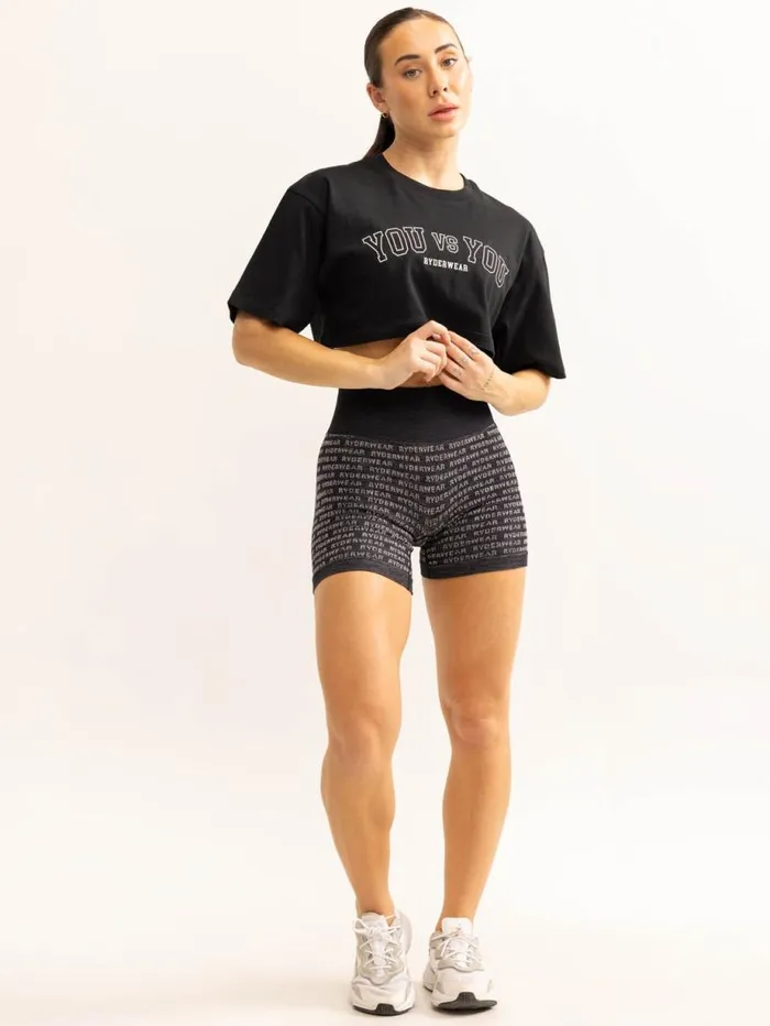 TShirts Womens Ryderwear You Vs You TShirt Black