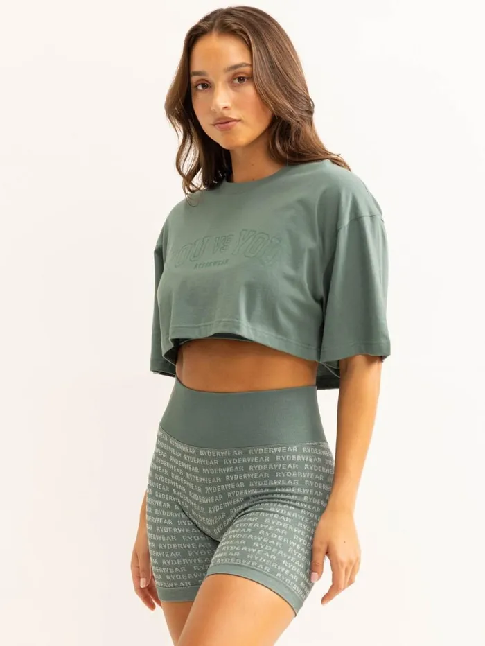 TShirts Womens Ryderwear You Vs You TShirt Fern Green