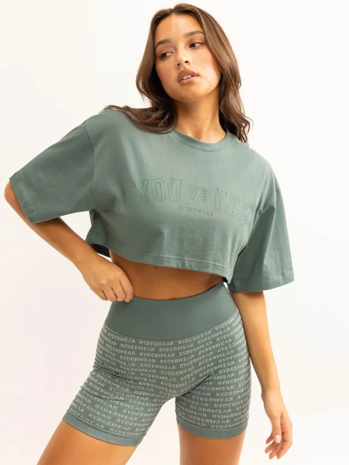 TShirts Womens Ryderwear You Vs You TShirt Fern Green