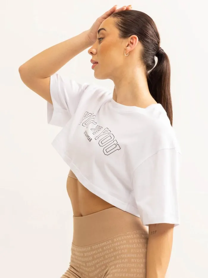 TShirts Womens Ryderwear You Vs You TShirt White