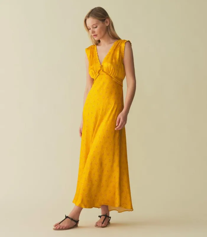 TAHLIA DRESS Goldenrod Hillside Heather Shop DEN Dresses