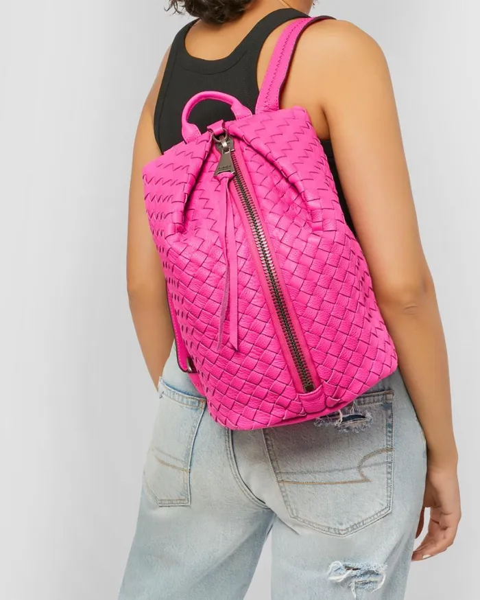 Tamitha Backpack Hot Pink Woven Women Aimee Kestenberg Backpacks