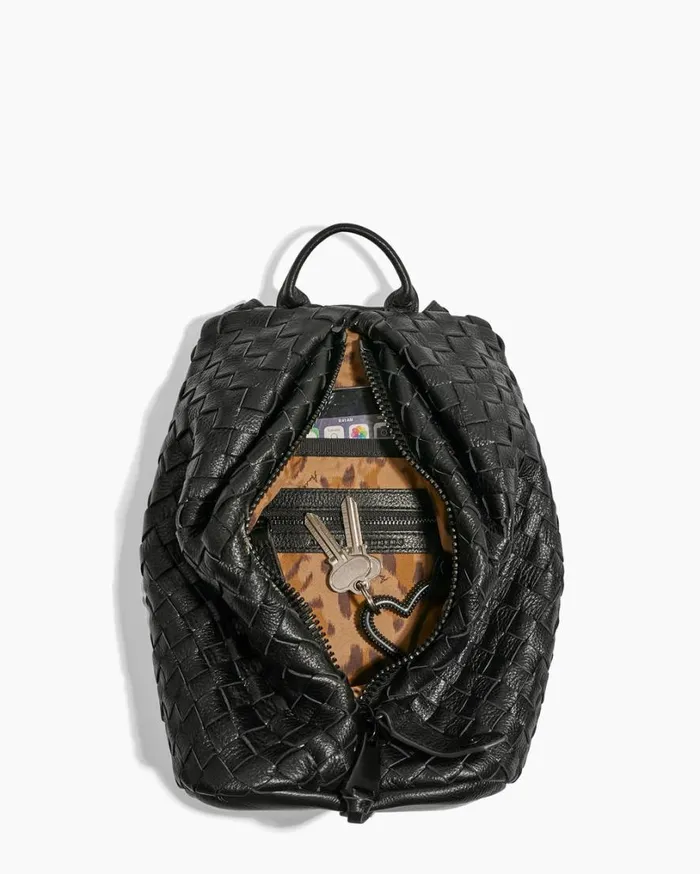 Tamitha Mini Backpack Black Woven Women Aimee Kestenberg Backpacks