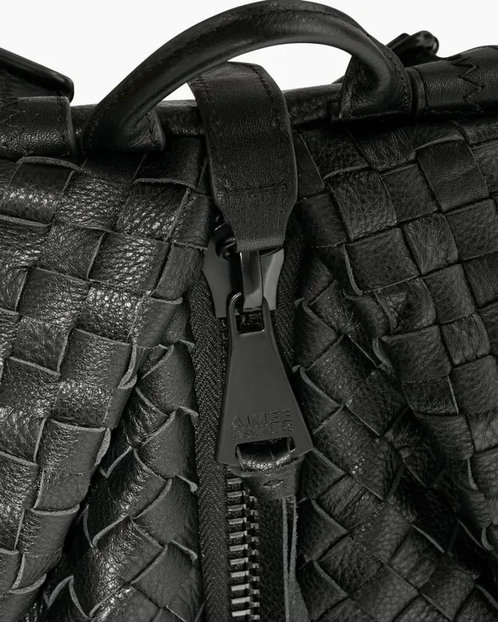 Tamitha Mini Backpack Black Woven Women Aimee Kestenberg Backpacks